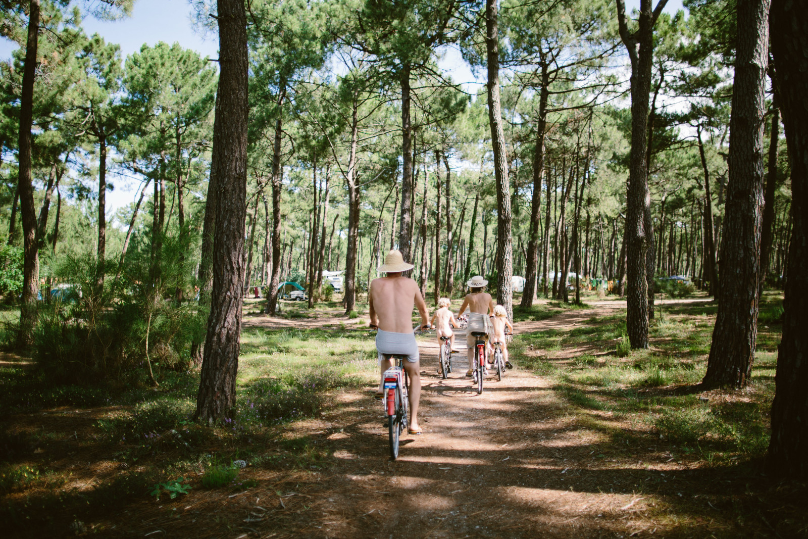 Euronat, vélo en forêt