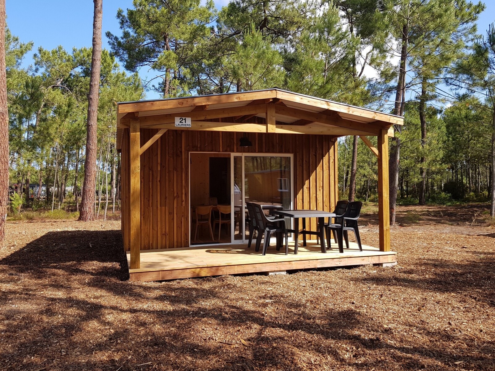 De vakantiehuizen op camping : La Cabane